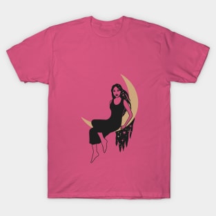 Celestial Woman On The Moon T-Shirt